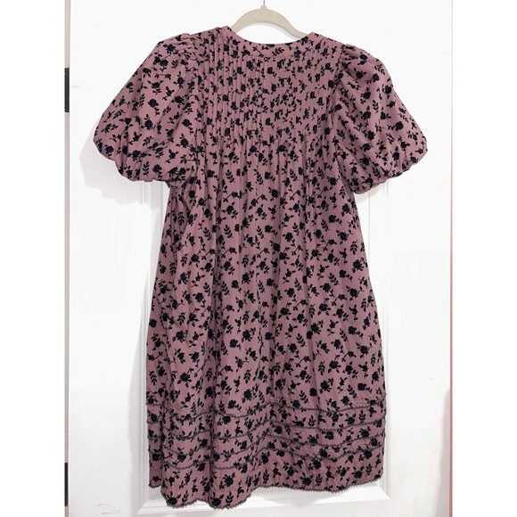 Madewell Women’s Tillie Puff Sleeve A-Line Mini Dress size S Boho Whimsygoth - Picture 8 of 13